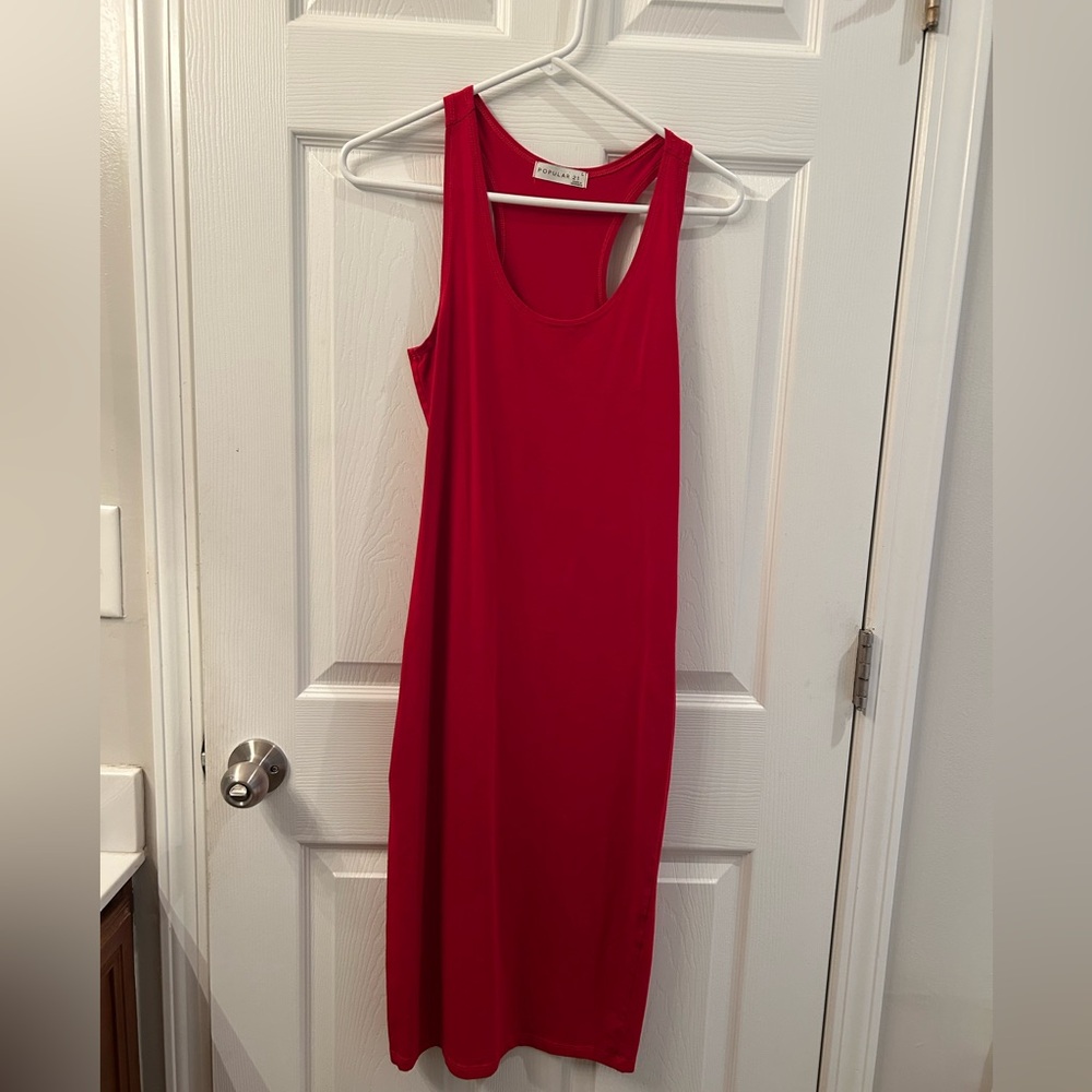 Forever 21 Vibrant Red Maxi Dress